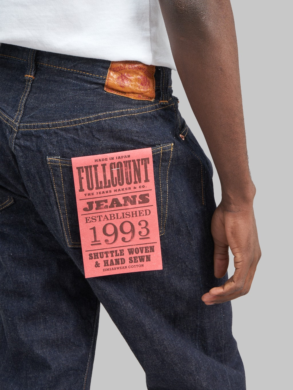 fullcount 0105 wide selvedge denim  pocket flasher