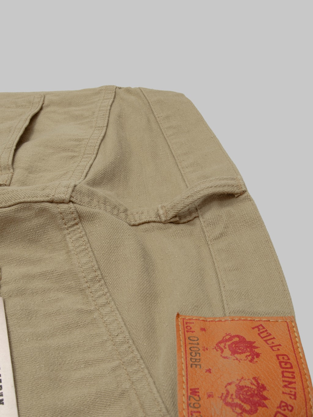 Fullcount 0105BE 12oz Wide Straight Jeans Beige