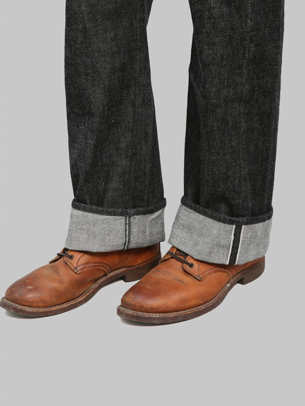 Fullcount 0105BK 13.7oz Wide Straight Black Jeans