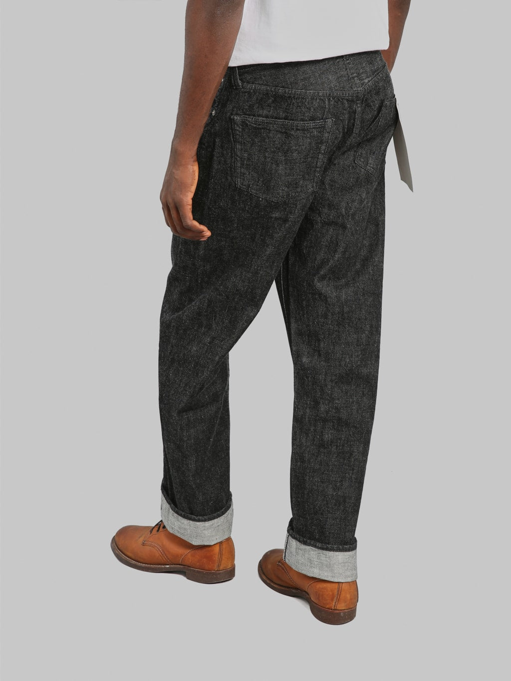 Fullcount 0105BK 13.7oz Wide Straight Black Jeans