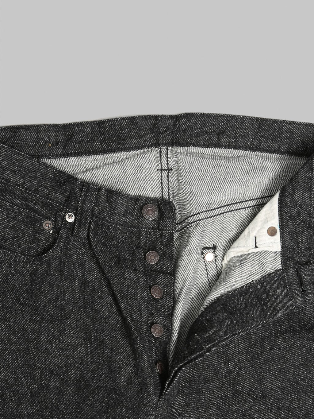 Fullcount 0105BK 13.7oz Wide Straight Black Jeans