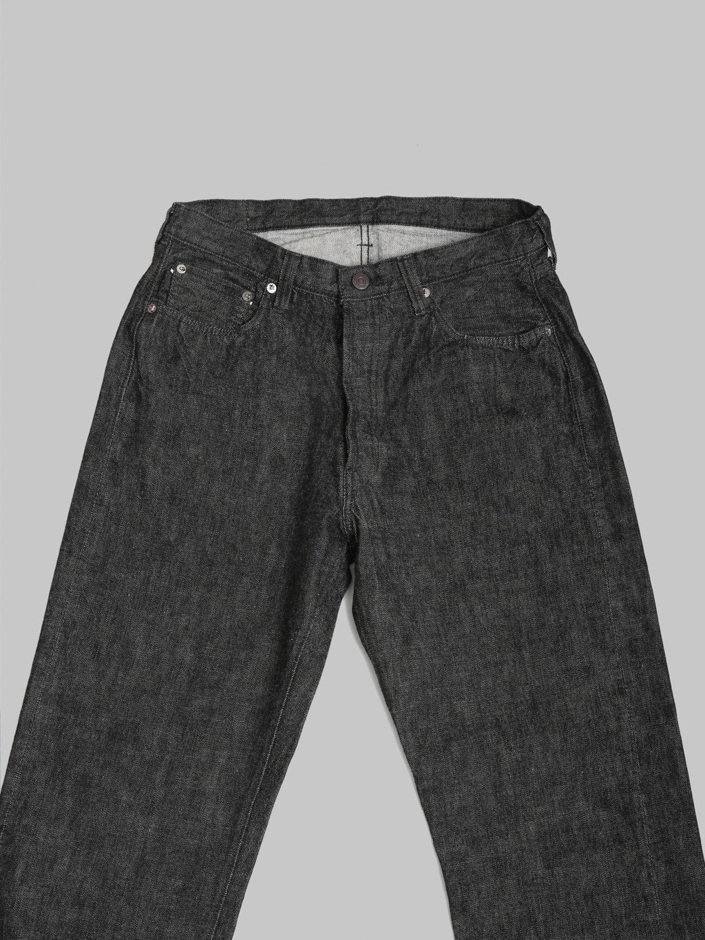 Fullcount 0105BK 13.7oz Wide Straight Black Jeans