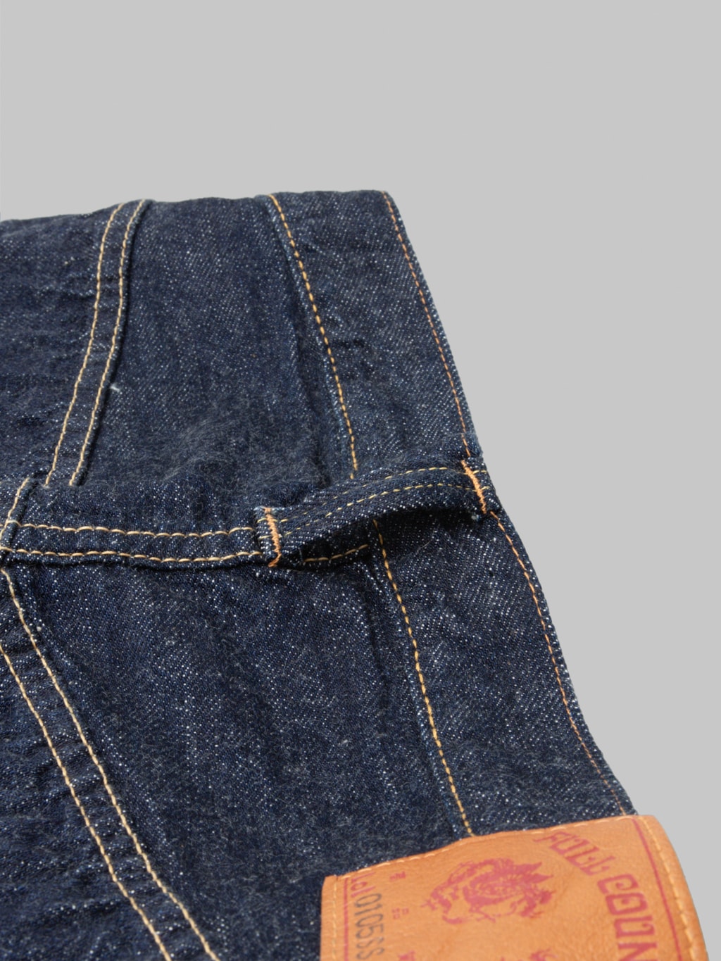 Fullcount 0105SSW Wide Straight Jeans Super Smooth belt loop