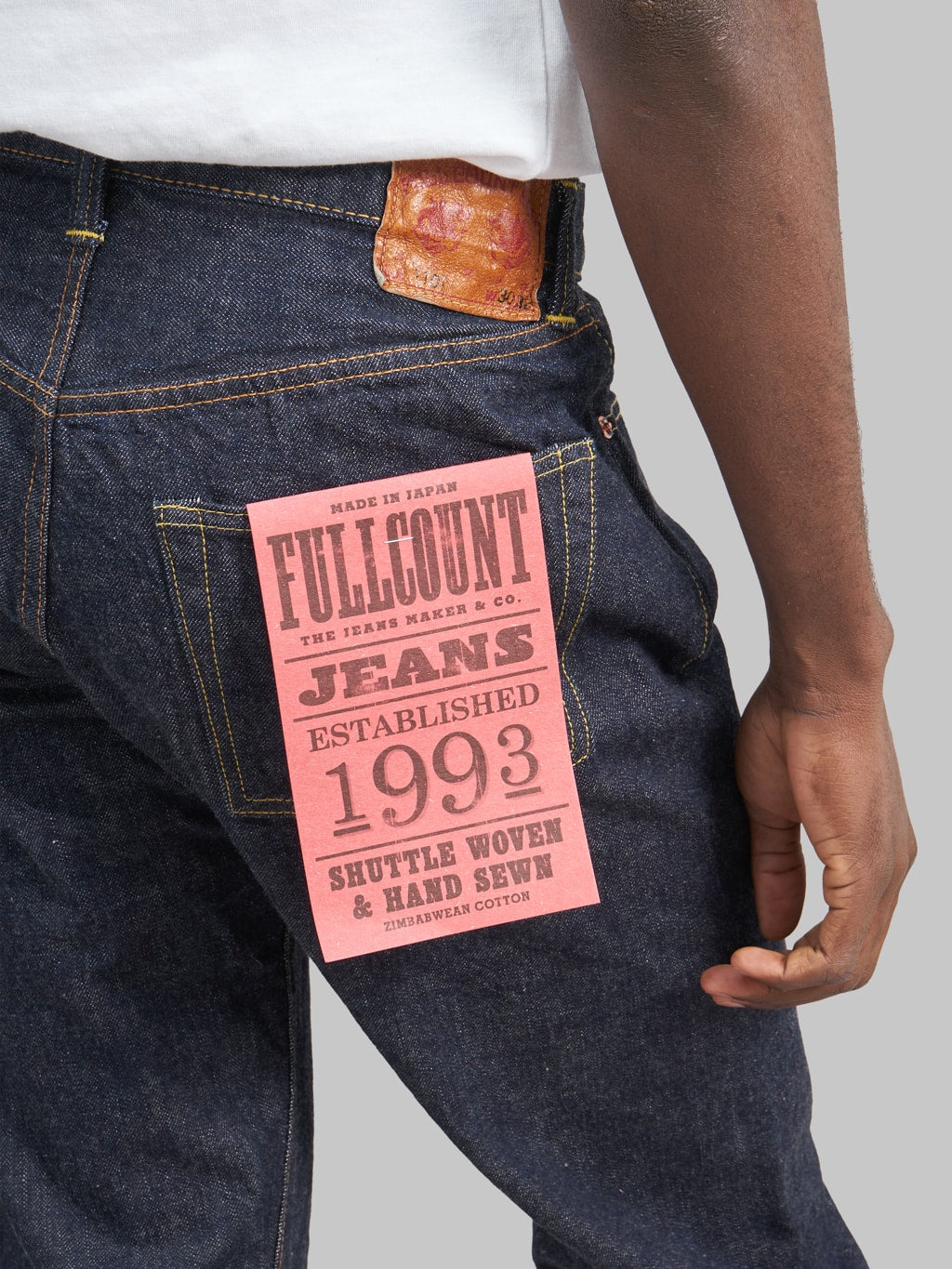 fullcount 1101 regular straight jeans  pocket flasher