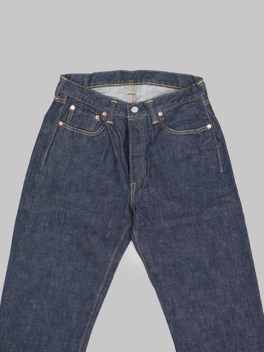 fullcount 1101 regular straight jeans front details