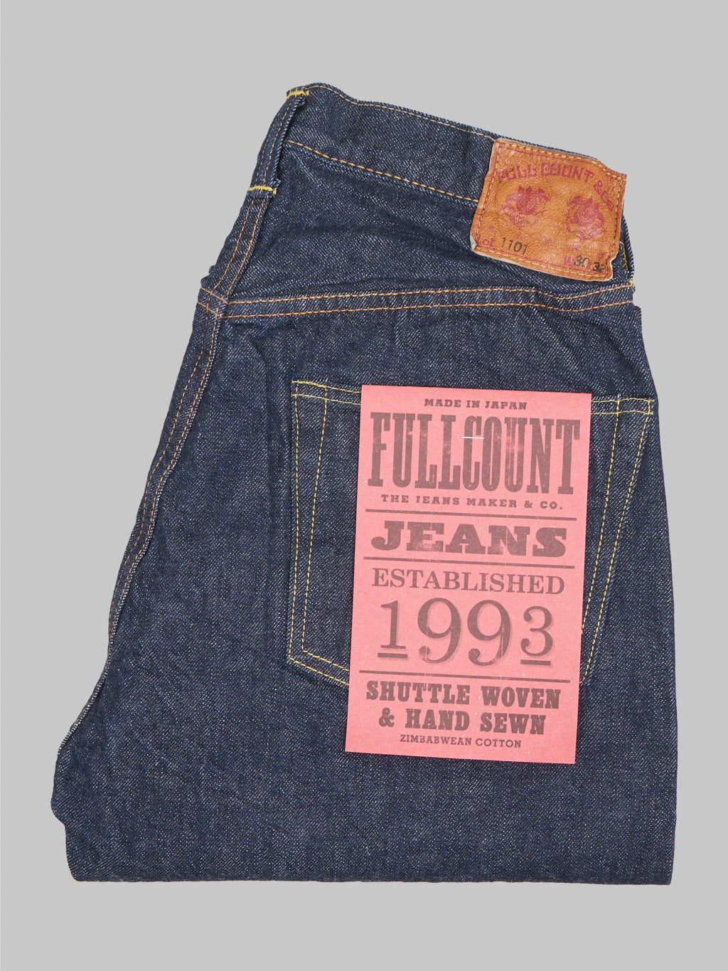 fullcount 1101 regular straight jeans made in japan