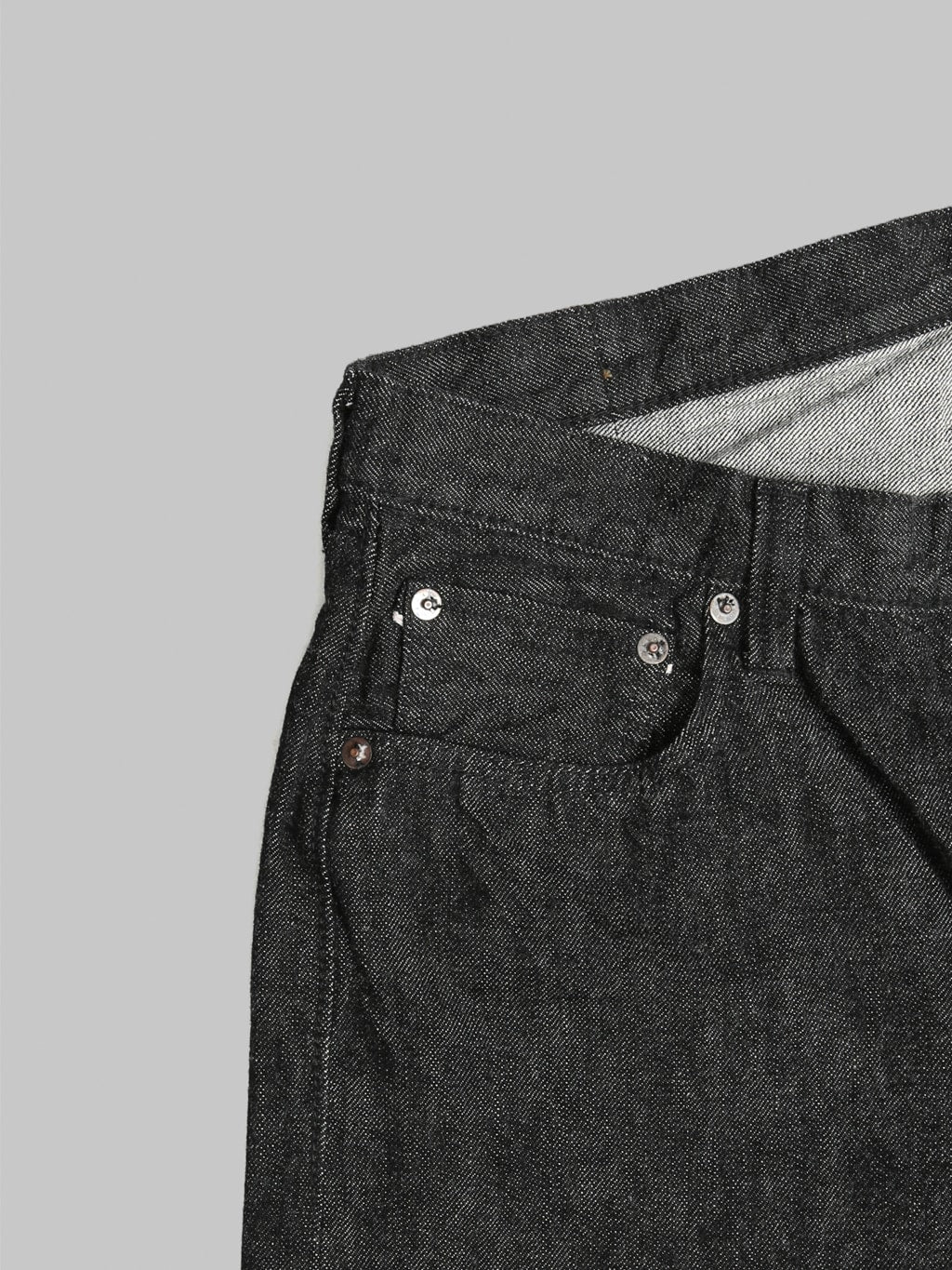 Fullcount 1101BK  Regular Straight Black Jeans coin pocket