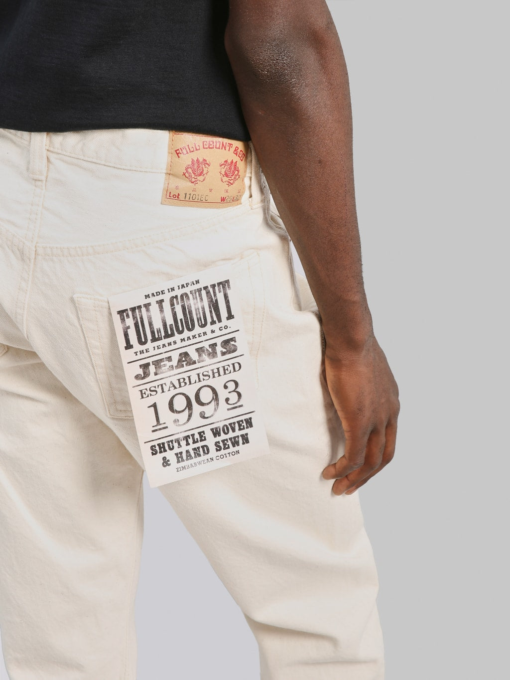 Fullcount 1101EC 13oz Ecru Selvedge Regular Straight Jeans