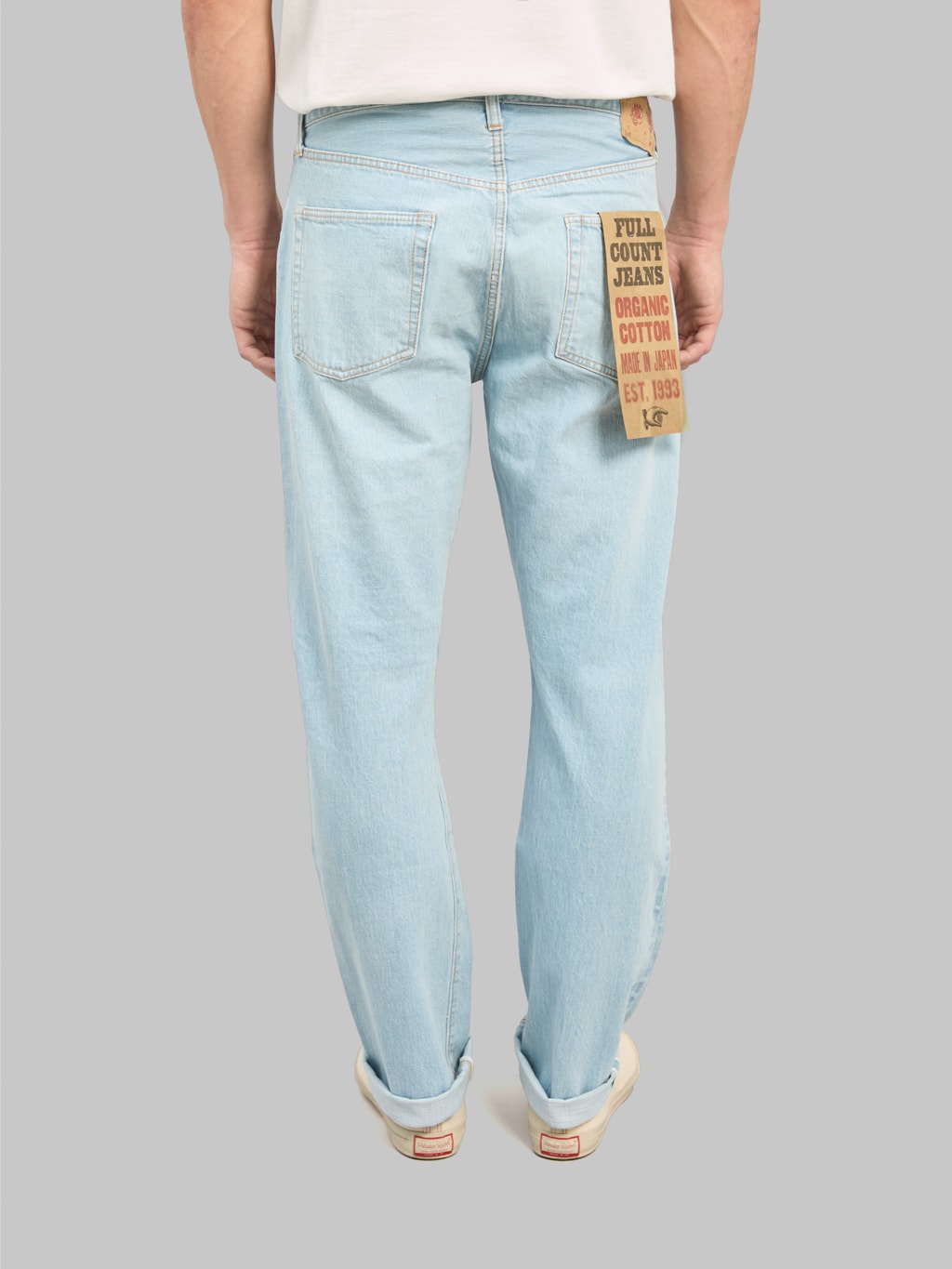 fullcount 1102 paris by air regular straight selvedge jeans back fit