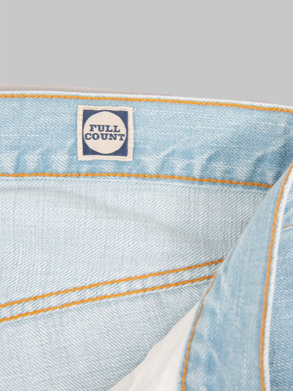 fullcount 1102 paris by air regular straight selvedge jeans interior tag