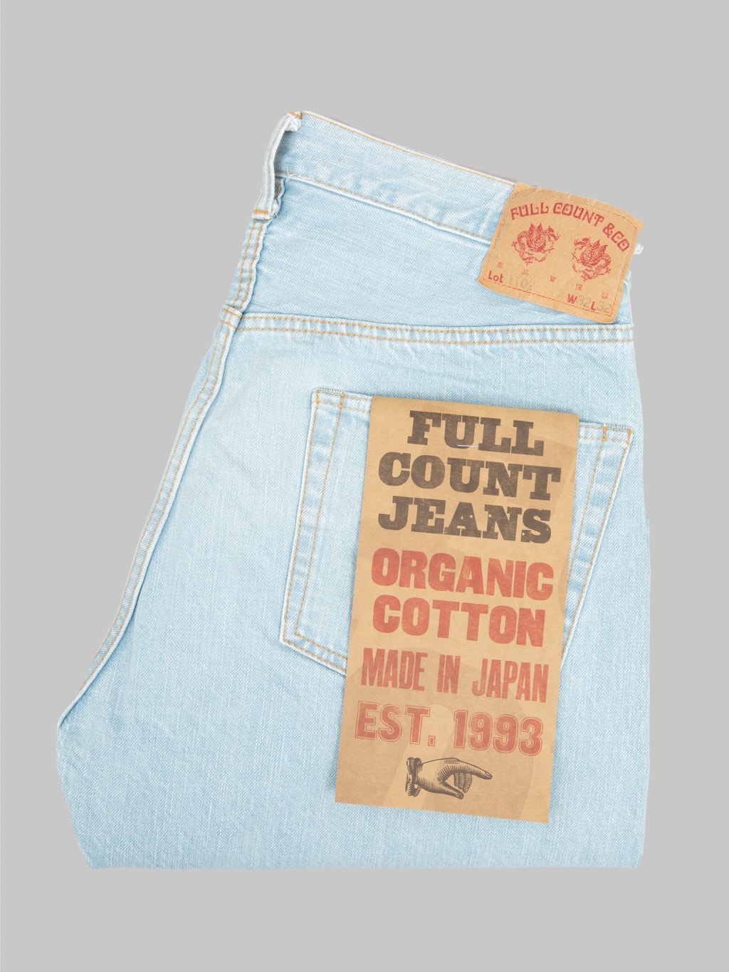 fullcount 1102 paris by air regular straight selvedge jeans japanese made