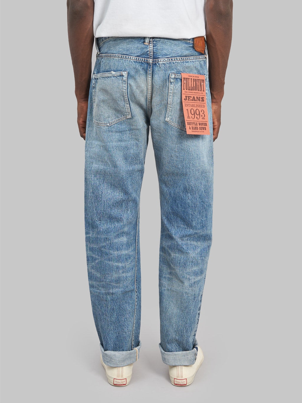 fullcount 1103 dartford clean straight selvedge jeans back fit