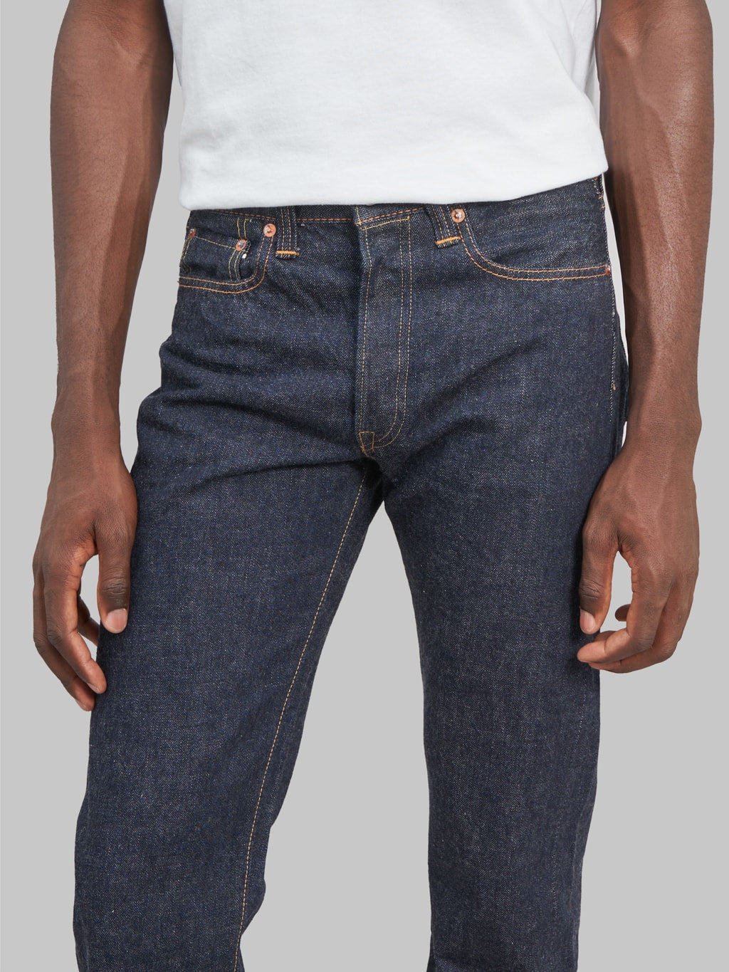 fullcount 1108w slim straight selvedge jeans waist