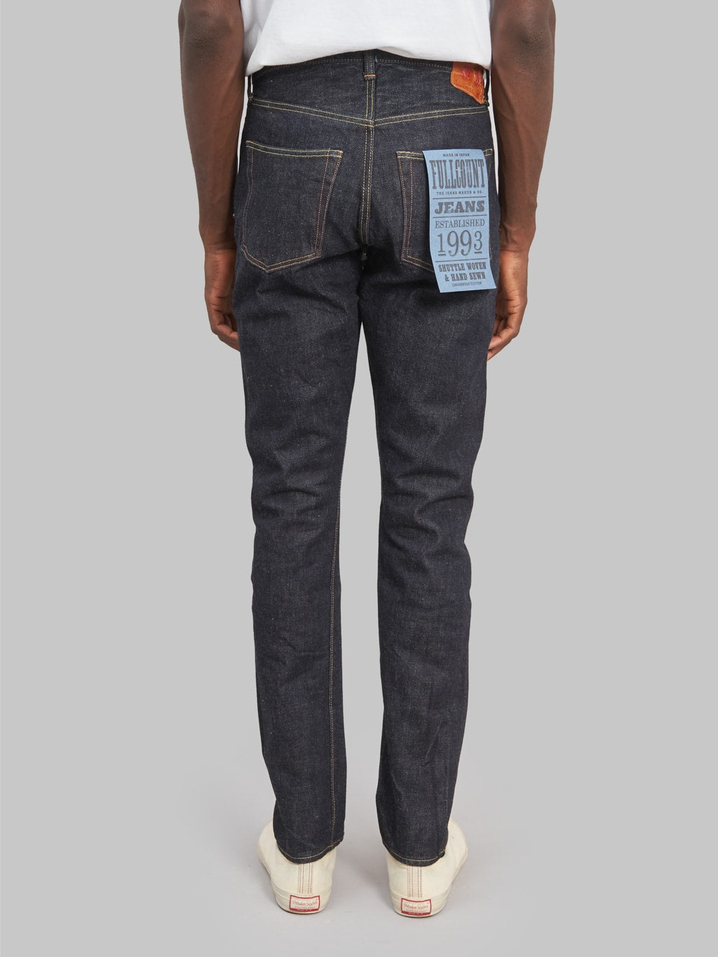 fullcount 1110xxw tapered selvedge jeans back fit