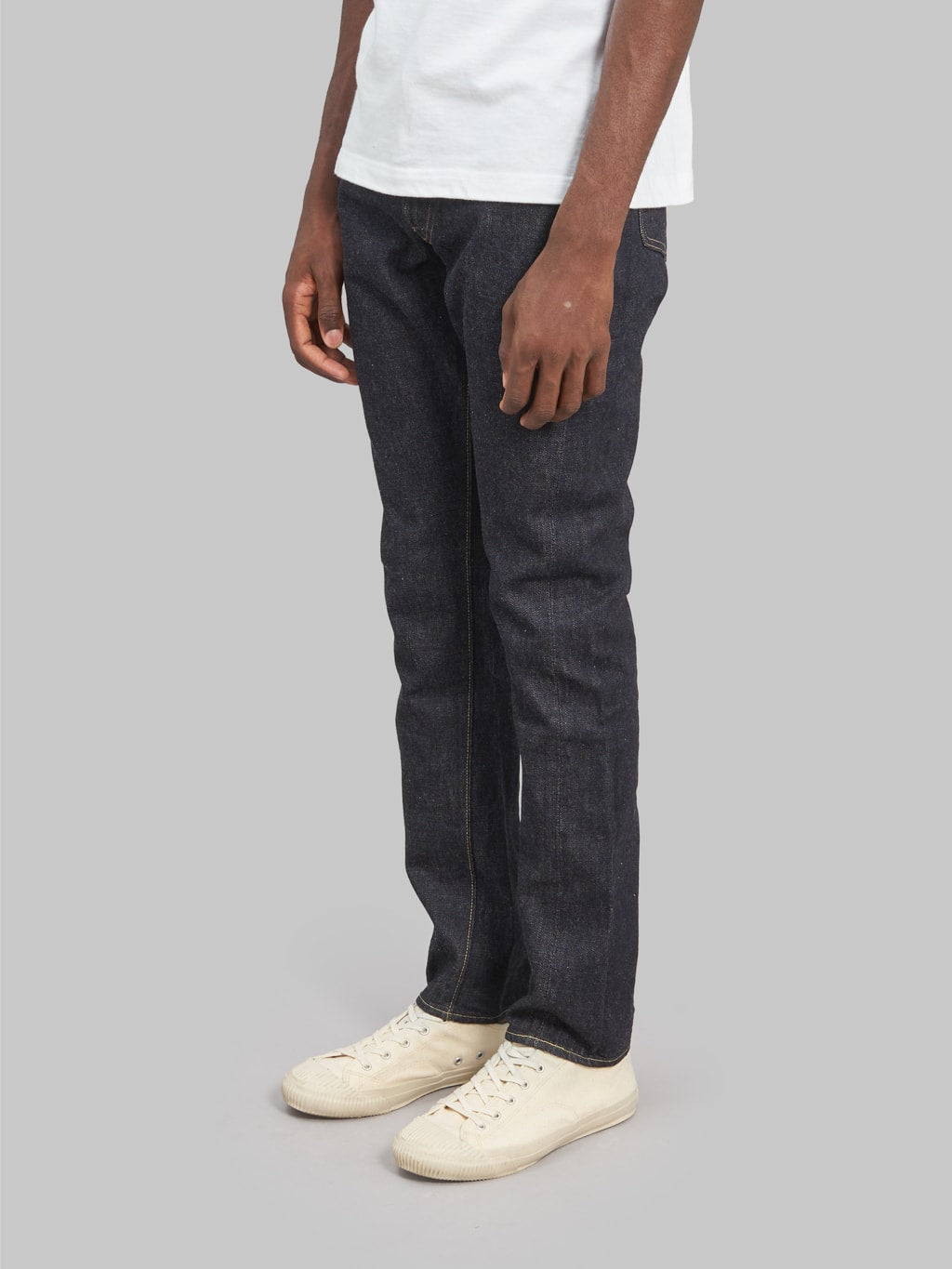 fullcount 1110xxw tapered selvedge jeans side fit