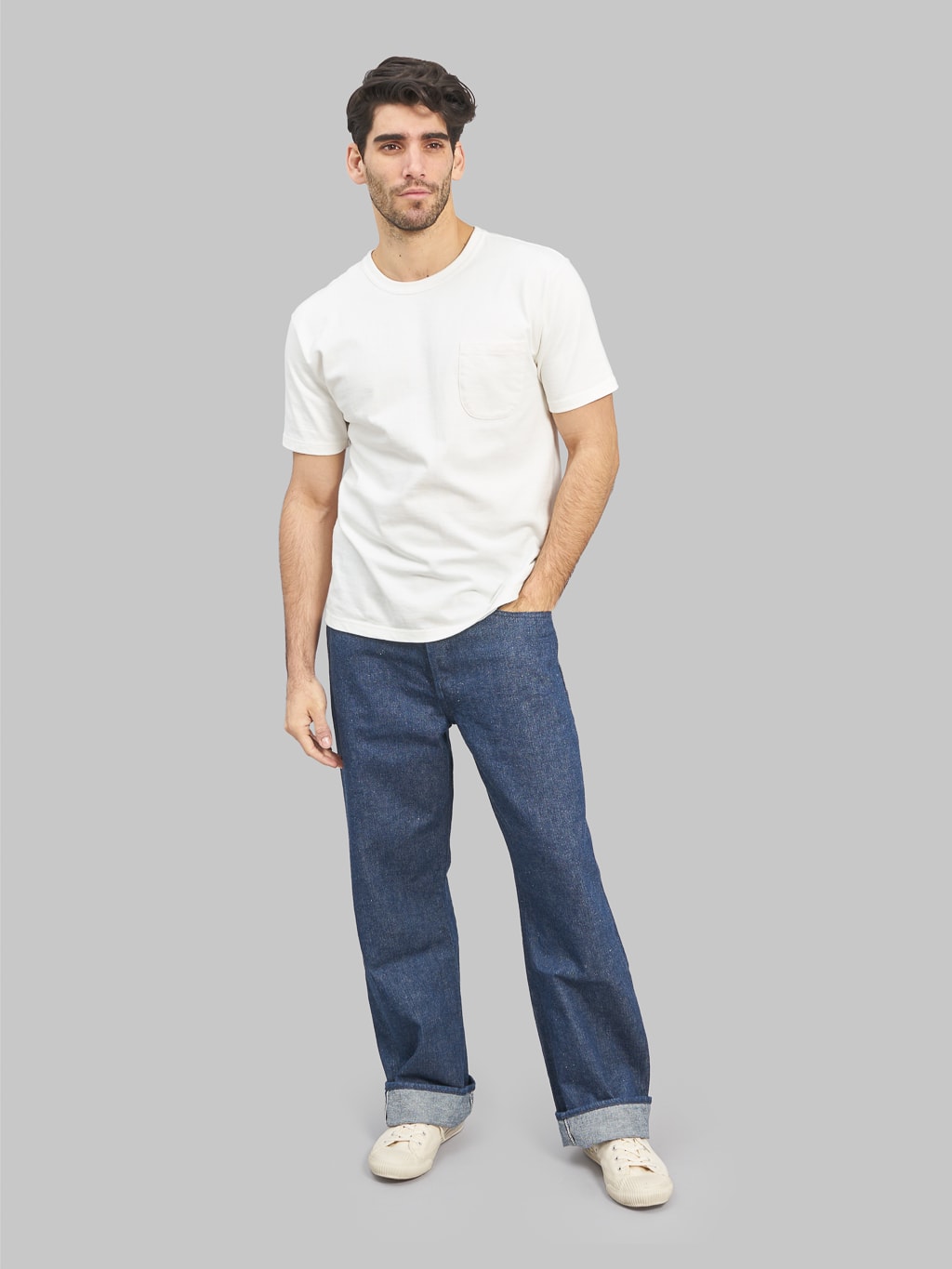 fullcount 1121 duke original selvedge denim super wide jeans style