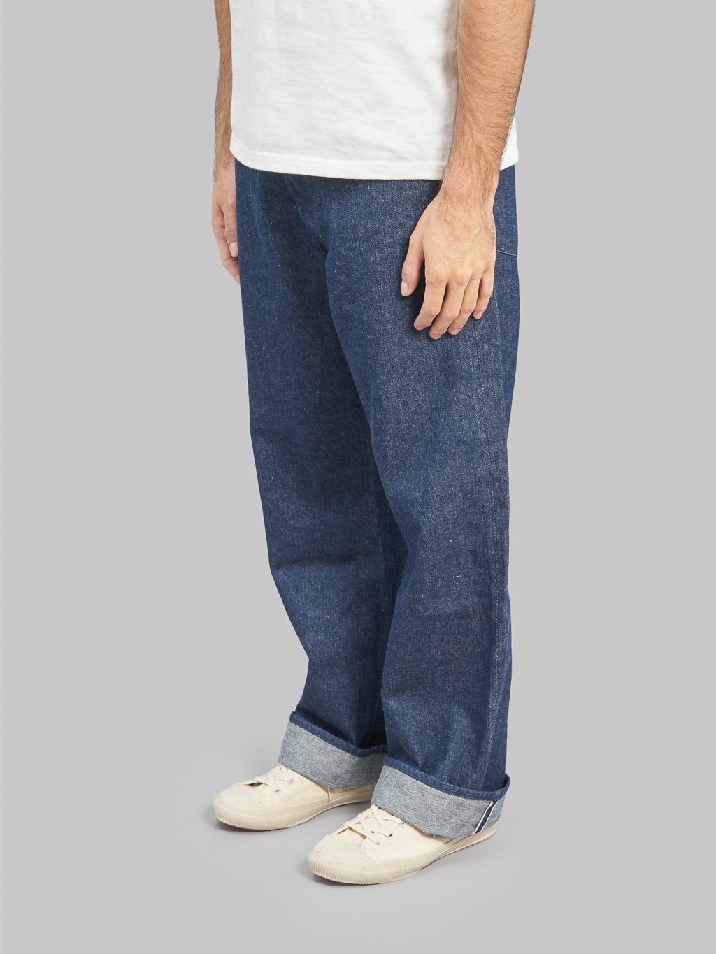 fullcount 1121 duke original selvedge denim super wide jeans side fit