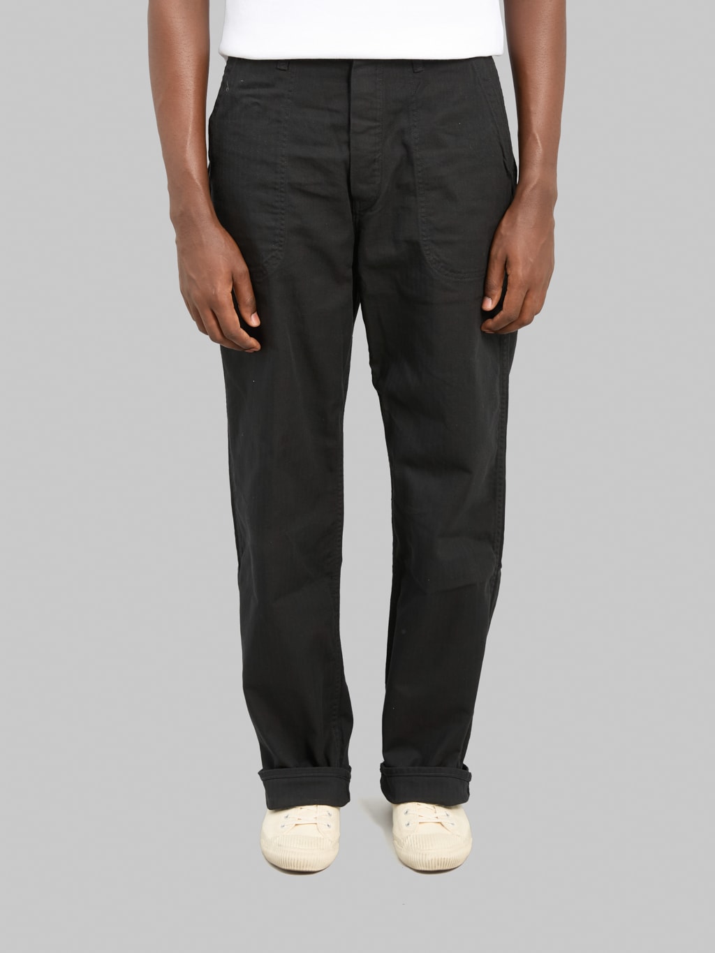 Fullcount 1141-2 USN Herringbone Seamen’s Trousers Black