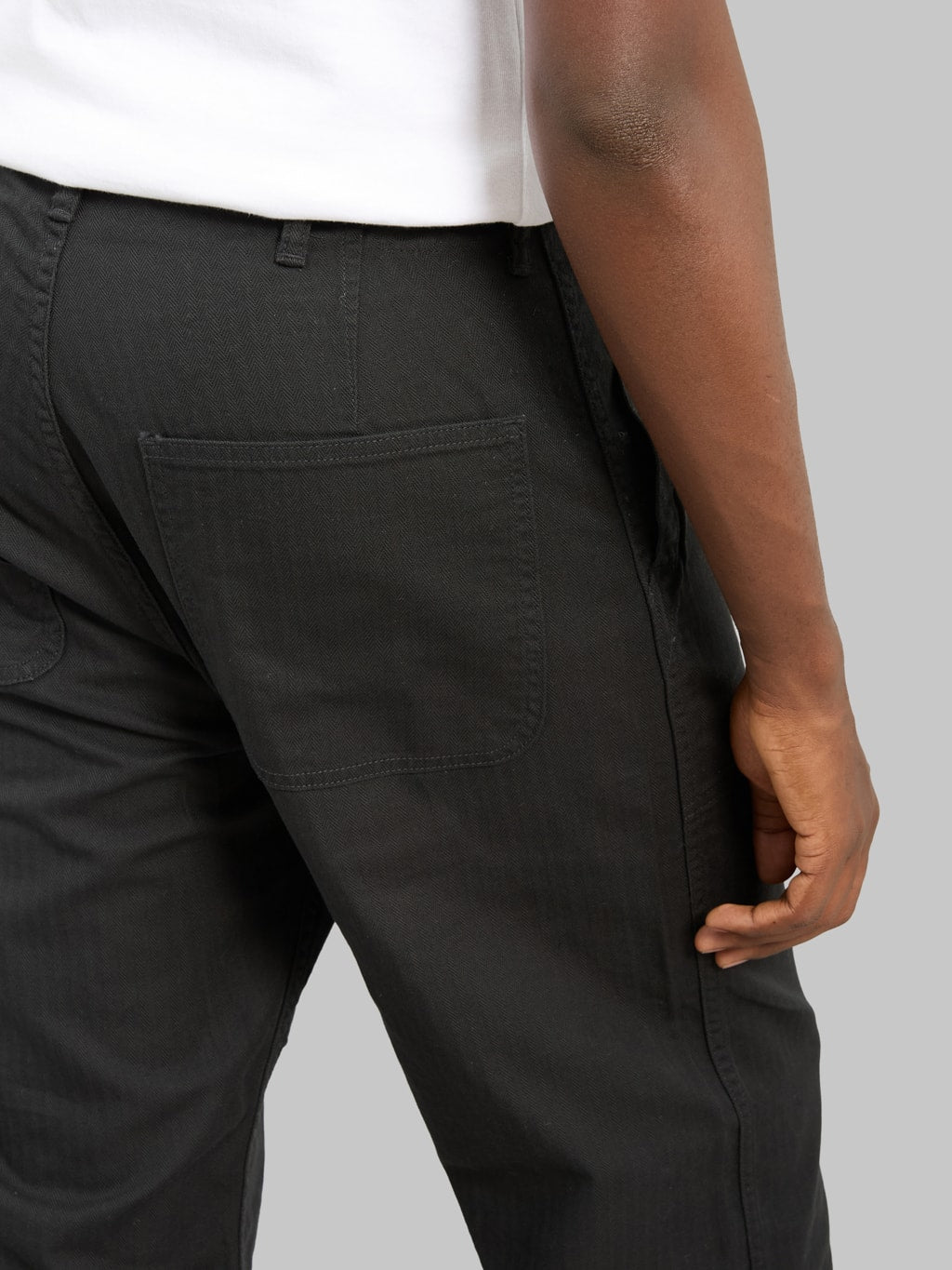 Fullcount 1141-2 USN Herringbone Seamen’s Trousers Black