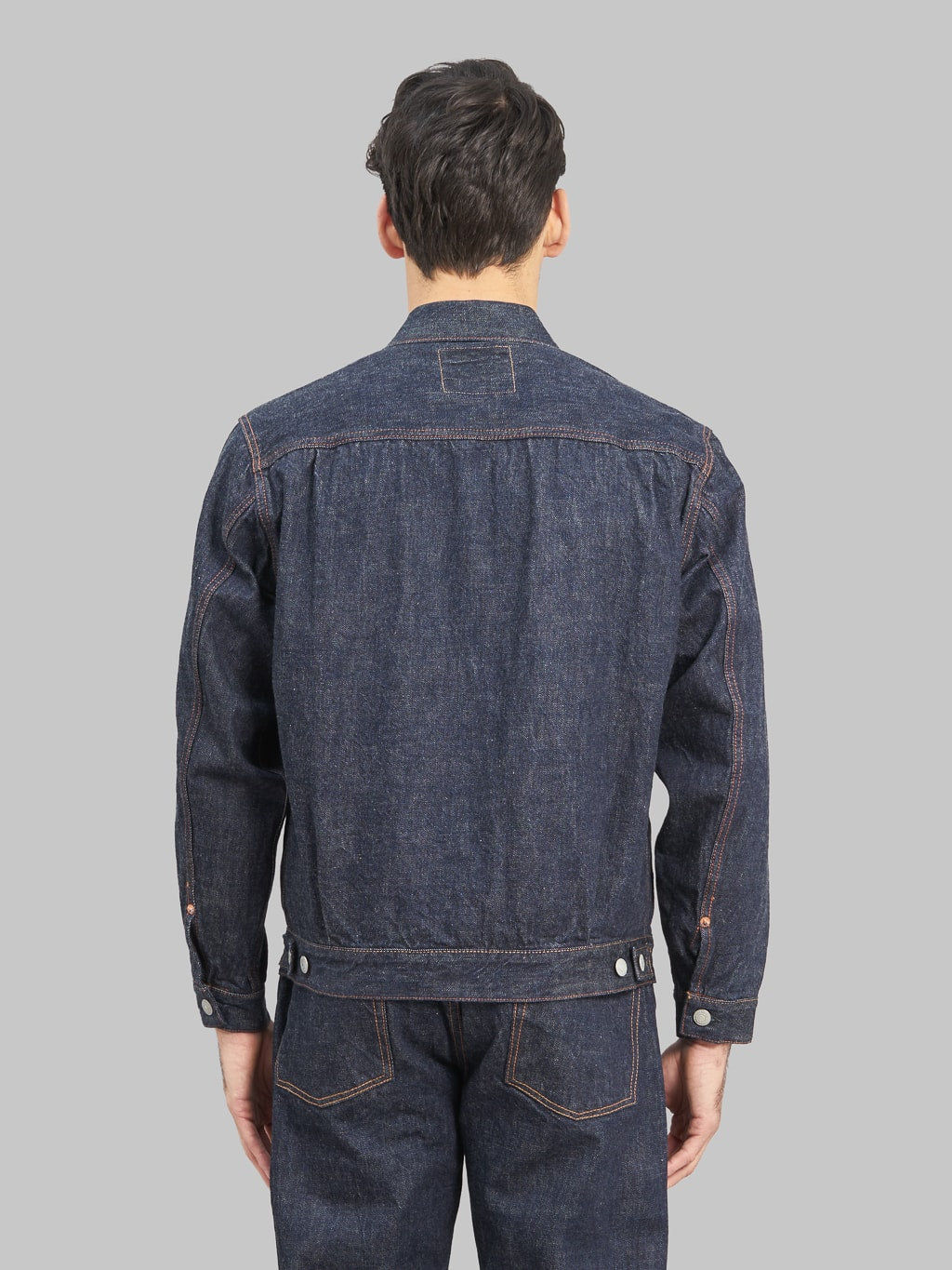 fullcount 2102 type 2 denim jacket selvedge model back fit