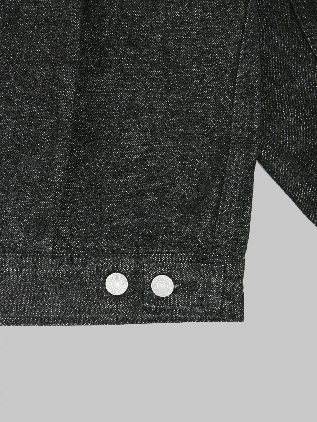 Fullcount 2102BK  Type 2 Black Denim Jacket adjuster