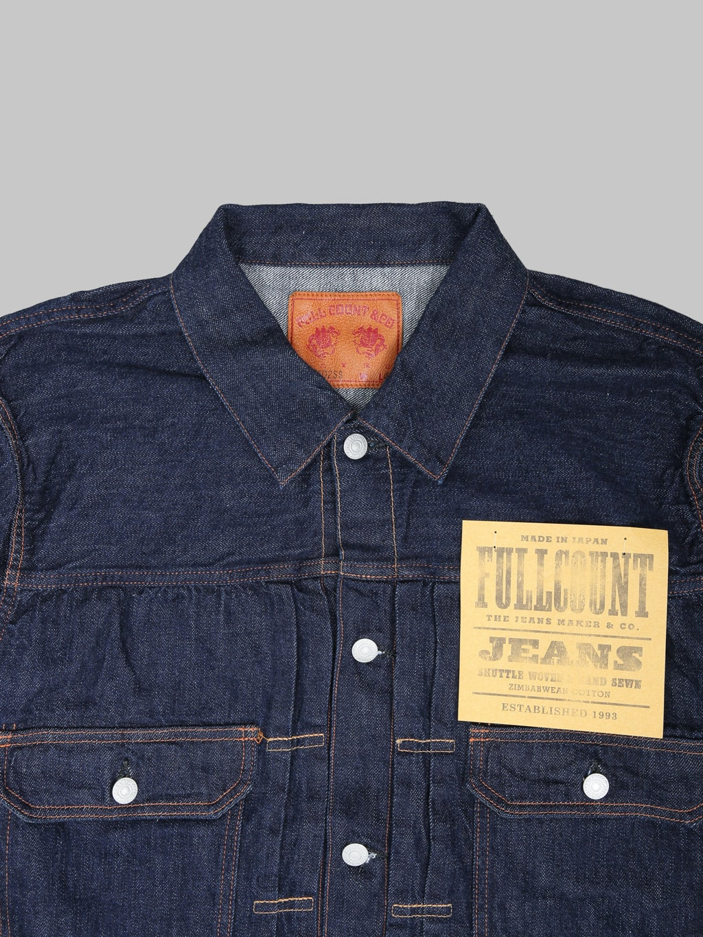 Fullcount 2102SSW 11.5oz Type II  Denim Jacket (Super Smooth) - Redcast Heritage Co.