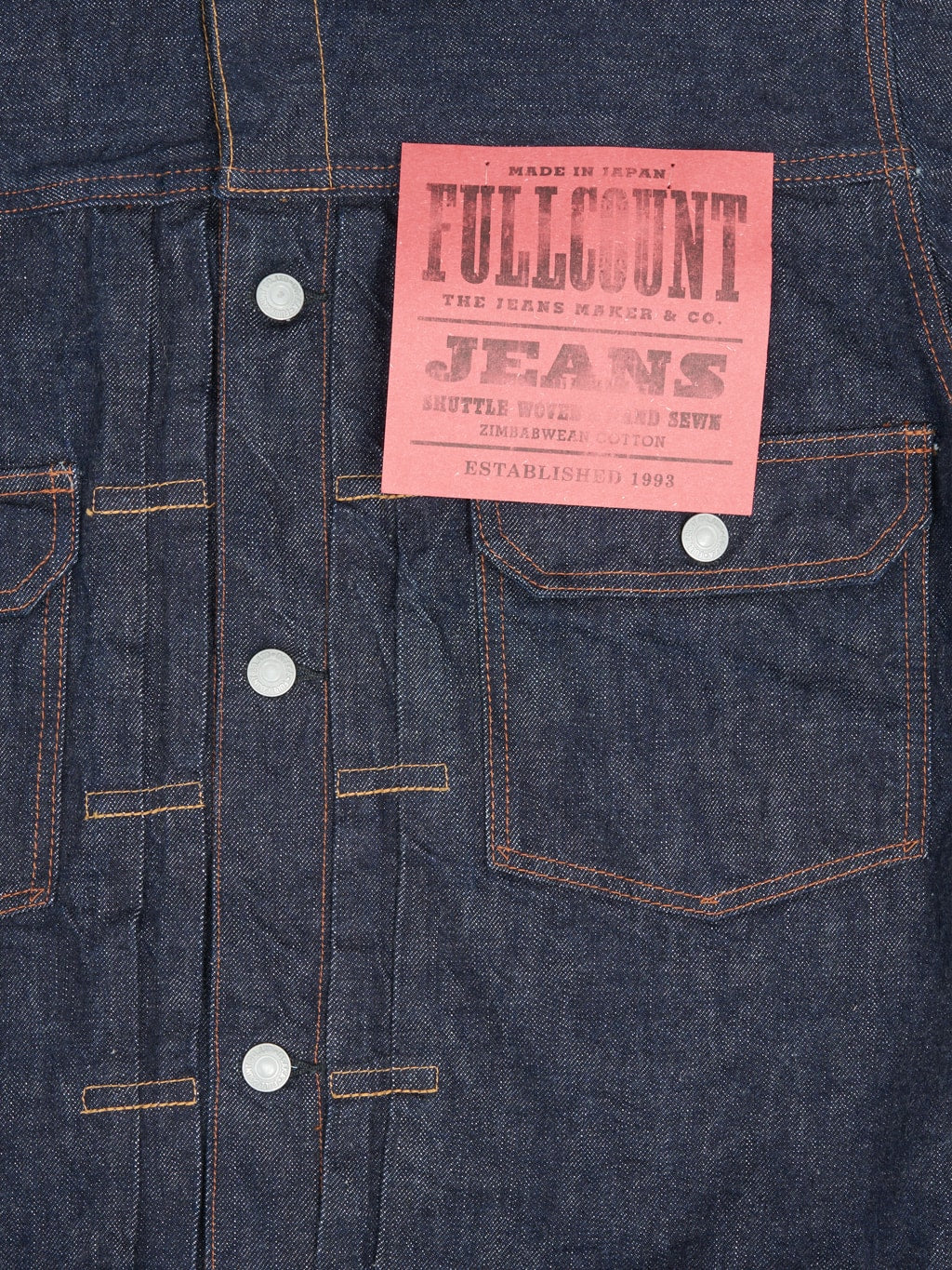 Fullcount 2102W 13.7oz Type II Denim Jacket