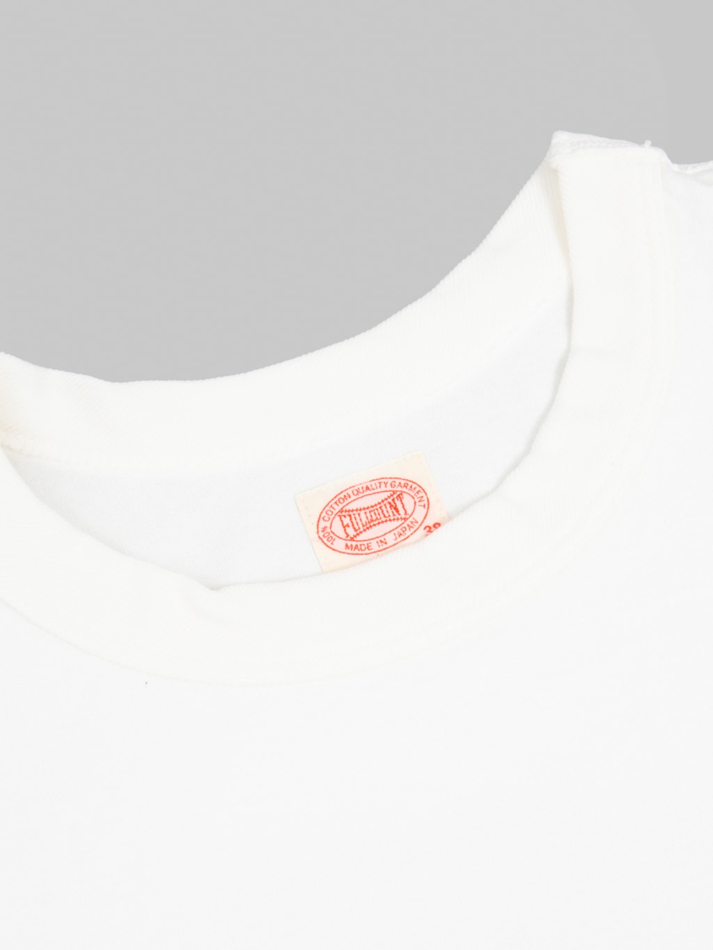 Fullcount 5222 Flat Seam Heavyweight TShirt White label