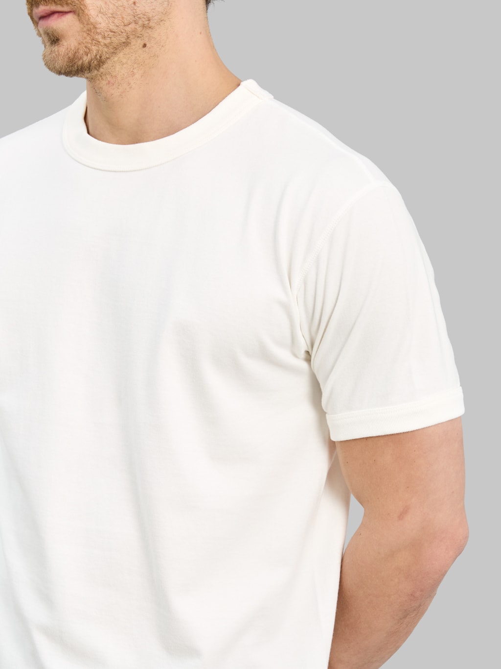 Fullcount 5222 Flat Seam Heavyweight TShirt White short sleeve