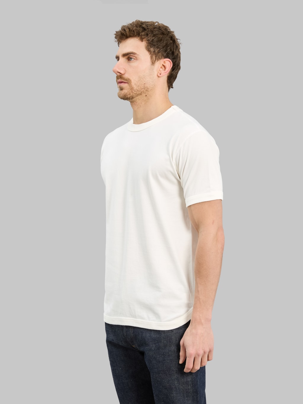 Fullcount 5222 Flat Seam Heavyweight TShirt White side