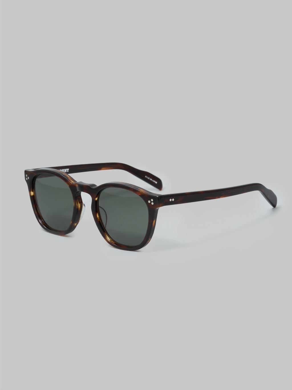 fullcount x kaneko optical old parisien sunglasses brown side look