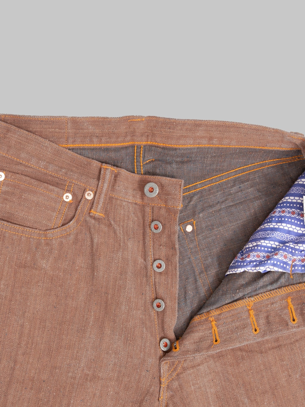 Graph Zero 13oz "Natural Dyeing Kakishibu x Aizome" Regular Straight Jeans