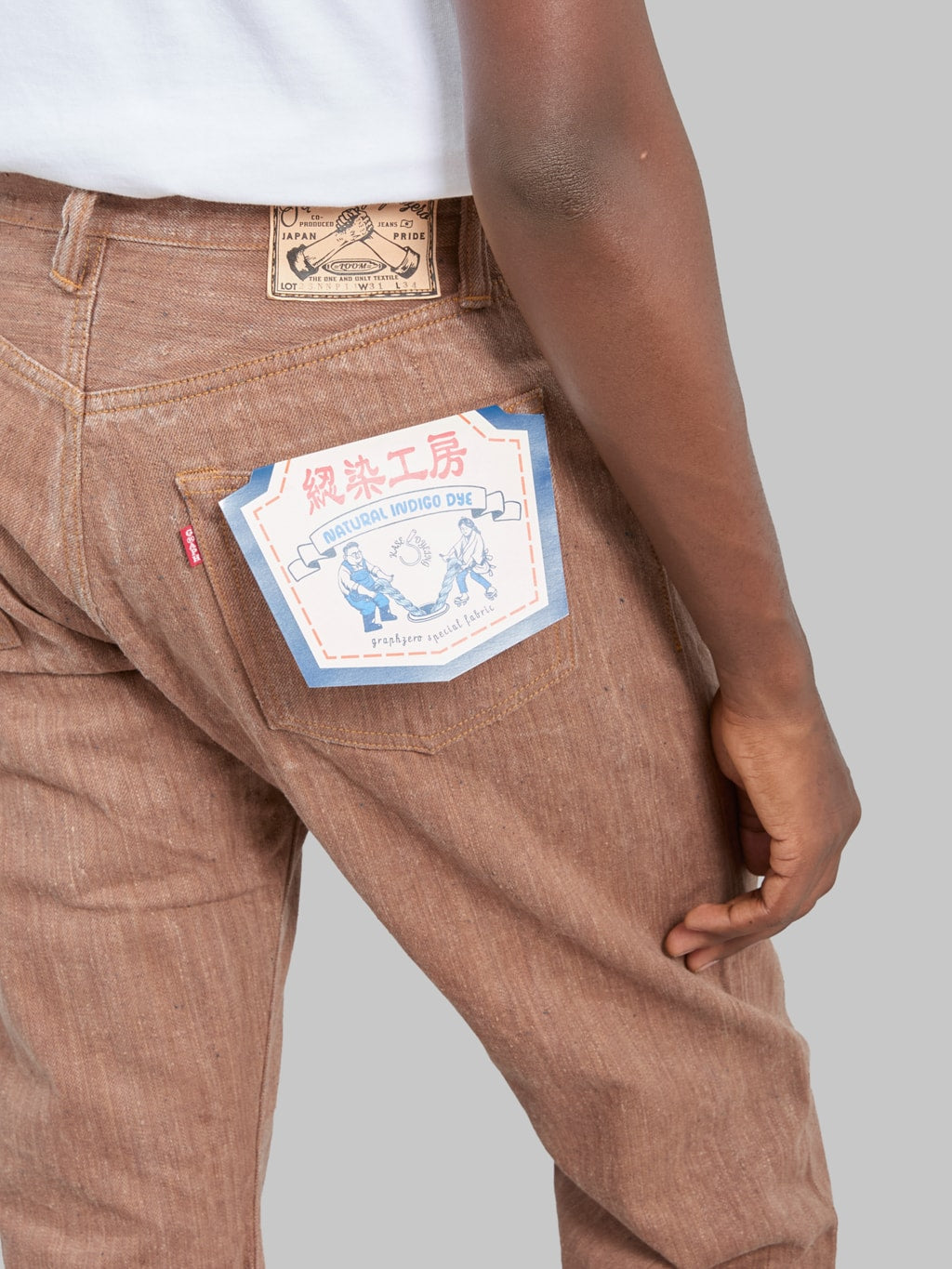 Graph Zero 13oz "Natural Dyeing Kakishibu x Aizome" Regular Straight Jeans