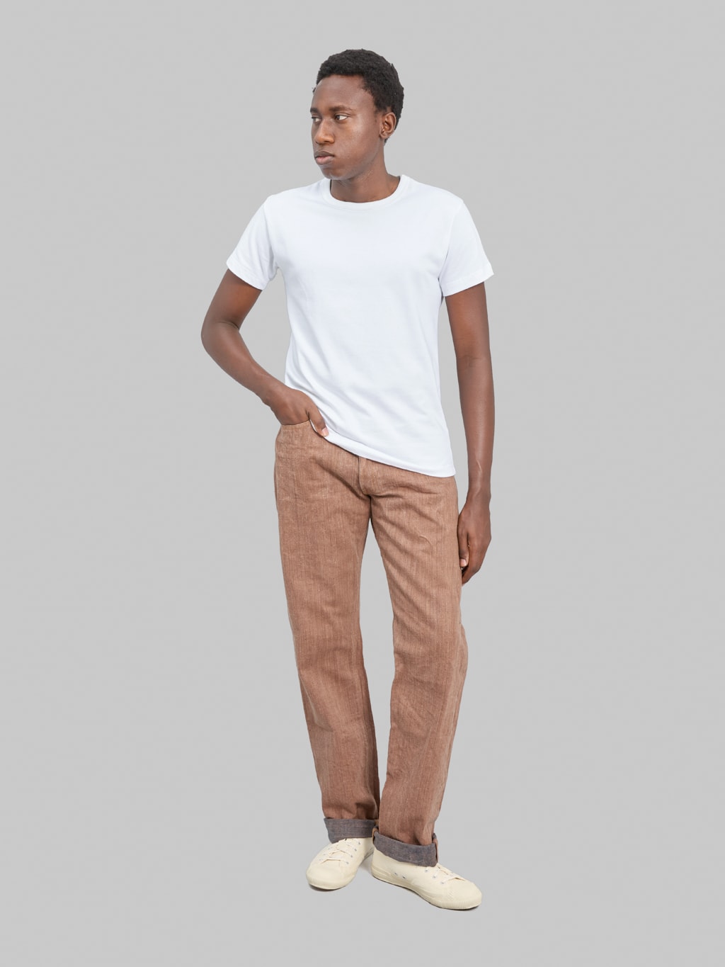 Graph Zero 13oz "Natural Dyeing Kakishibu x Aizome" Regular Straight Jeans