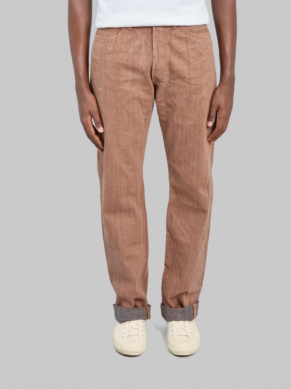 Graph Zero 13oz "Natural Dyeing Kakishibu x Aizome" Regular Straight Jeans
