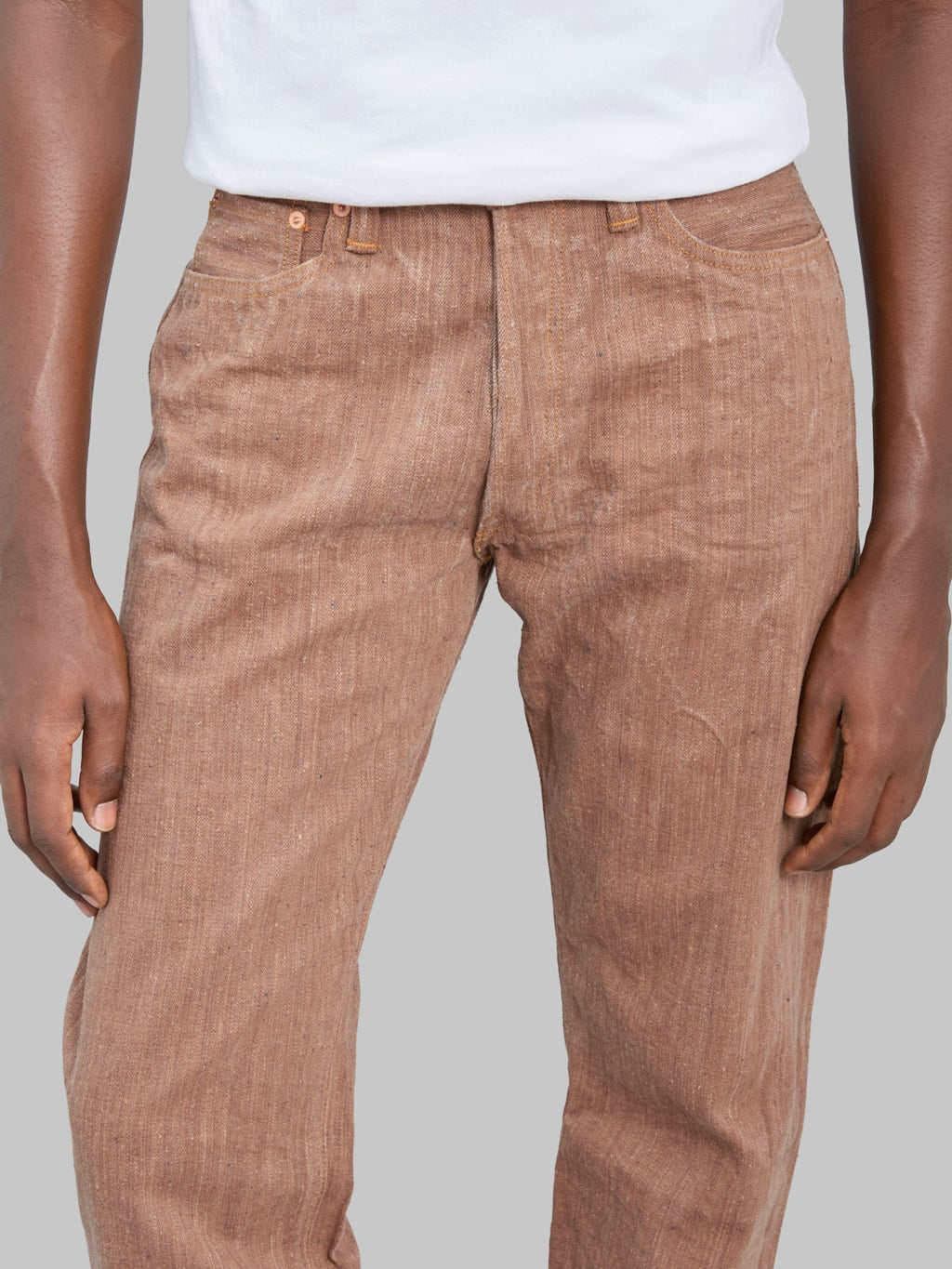 Graph Zero 13oz "Natural Dyeing Kakishibu x Aizome" Regular Straight Jeans