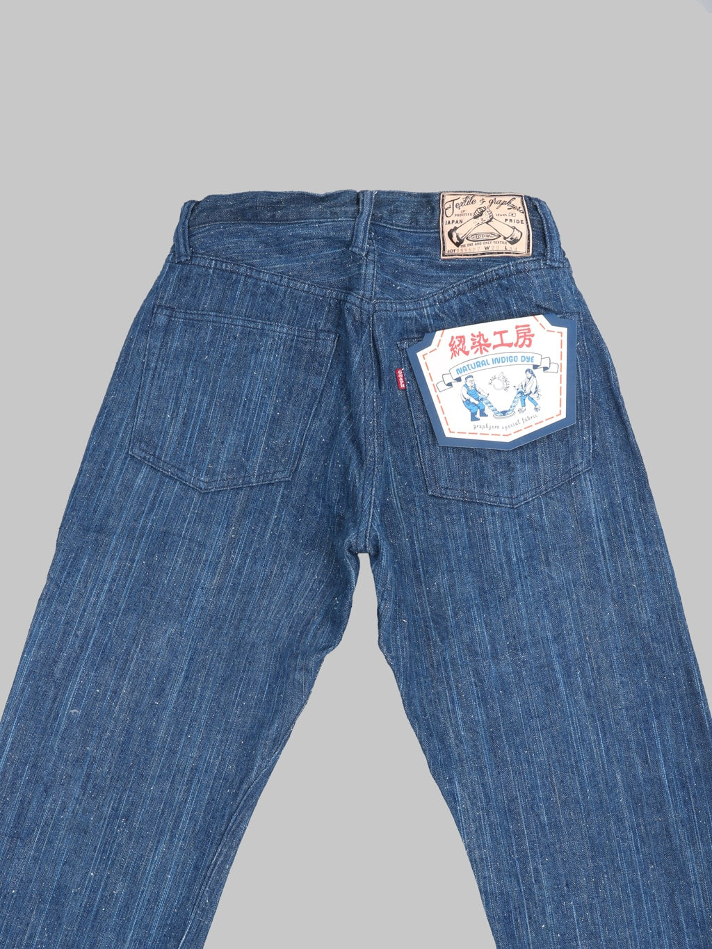Graph Zero 13oz "Natural Dyeing Natural Indigo" Regular Straight Jeans - Redcast Heritage Co.