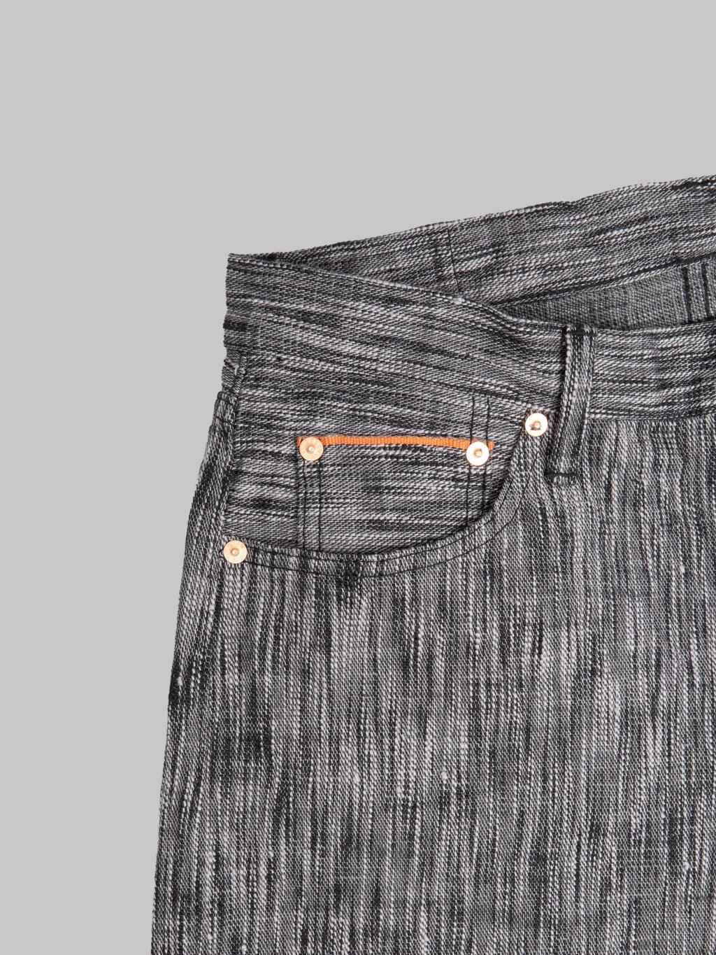 Graph Zero 15oz "Skein Dyeing Denim" Slim Jeans Black Grey