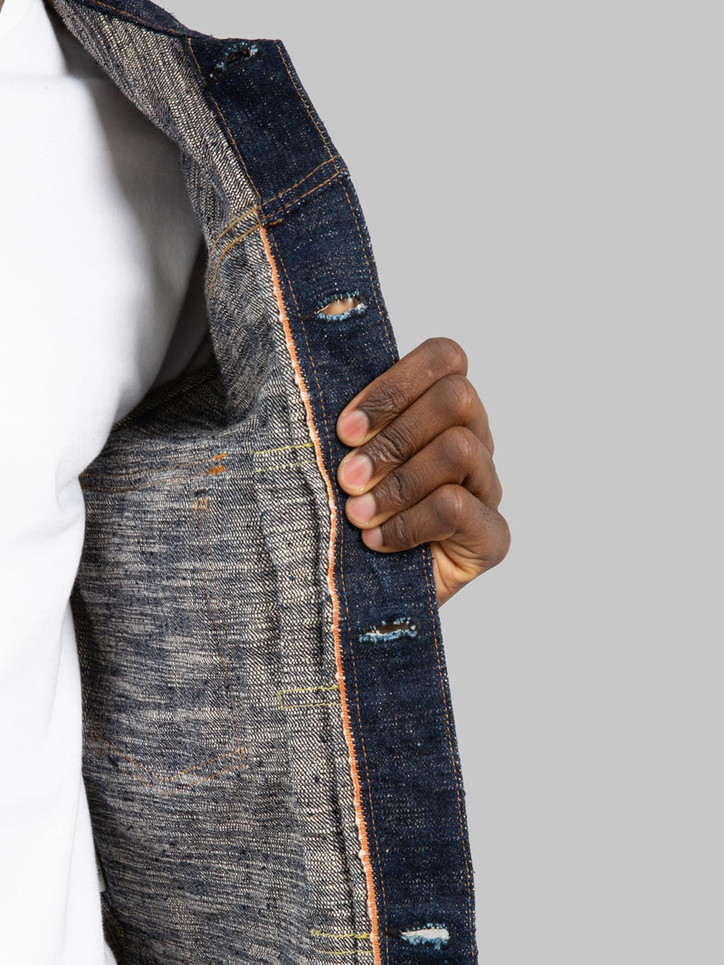 Graph Zero Type II Denim Jacket - 15oz Slub Selvedge with T-Back Design