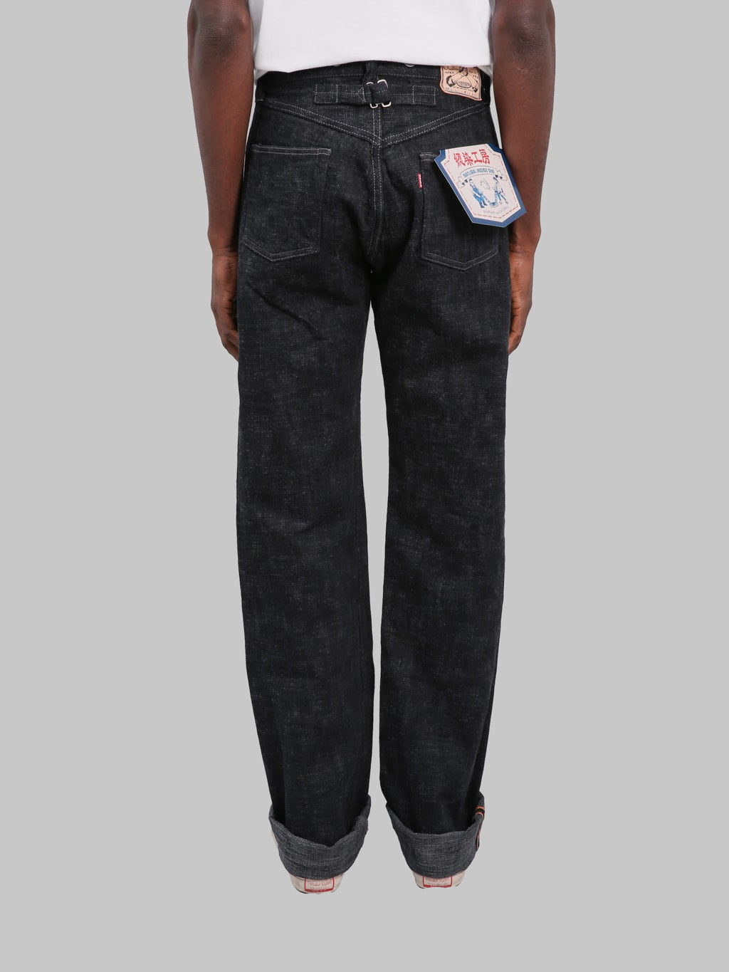 Graph Zero 15oz "Skein Dyeing Denim" Heritage Regular Straight Jeans Black - Redcast Heritage Co.