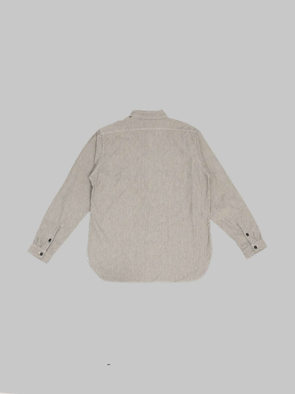The Rite Stuff Railhead Engineer Selvedge Salt & Pepper Work Shirt Iron Grey