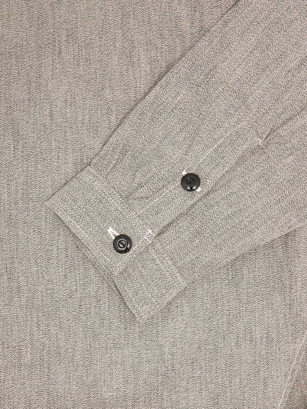 The Rite Stuff Railhead Engineer Selvedge Salt & Pepper Work Shirt Iron Grey