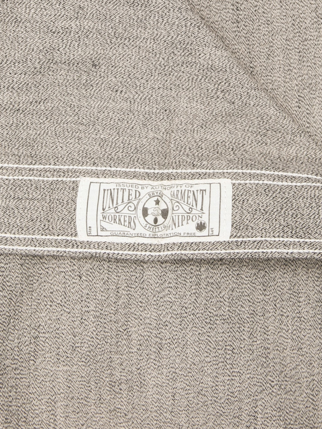 The Rite Stuff Railhead Engineer Selvedge Salt & Pepper Work Shirt Iron Grey
