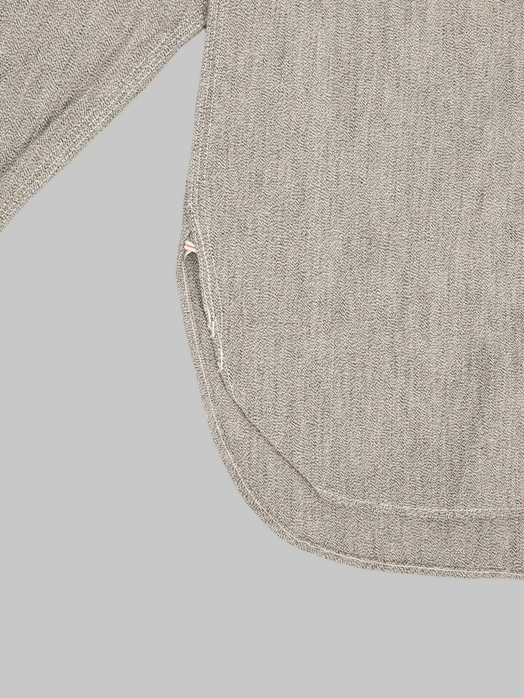 The Rite Stuff Railhead Engineer Selvedge Salt & Pepper Work Shirt Iron Grey