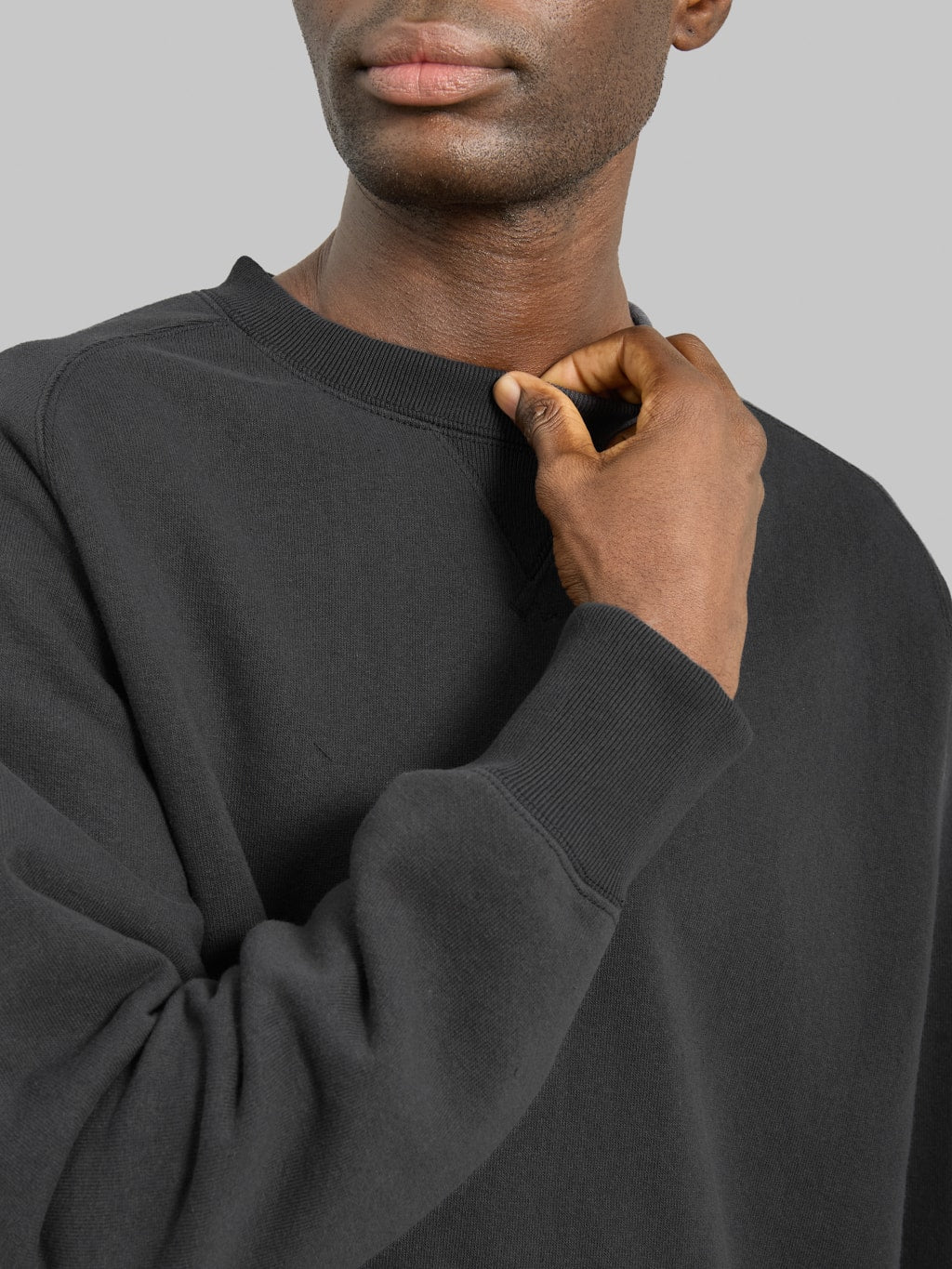 Jackman Big Loop Crewneck Ink Black