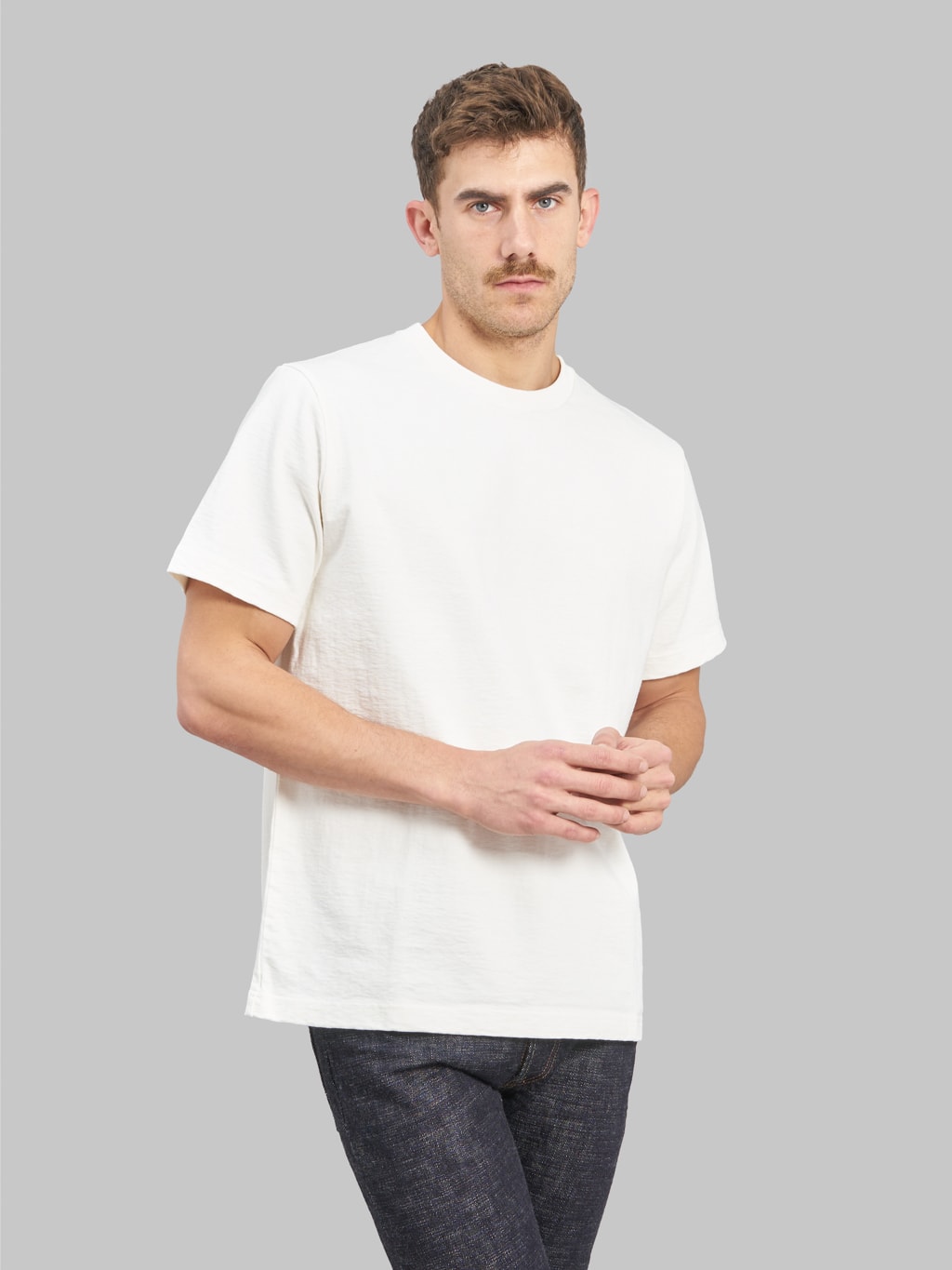 jackman dotsume tshirt off birch white  style