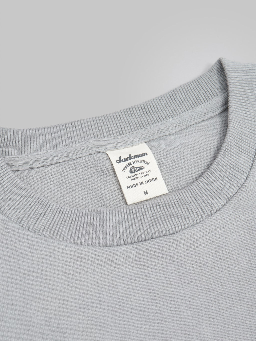 jackman dotsume tshirt retro grey interior tag