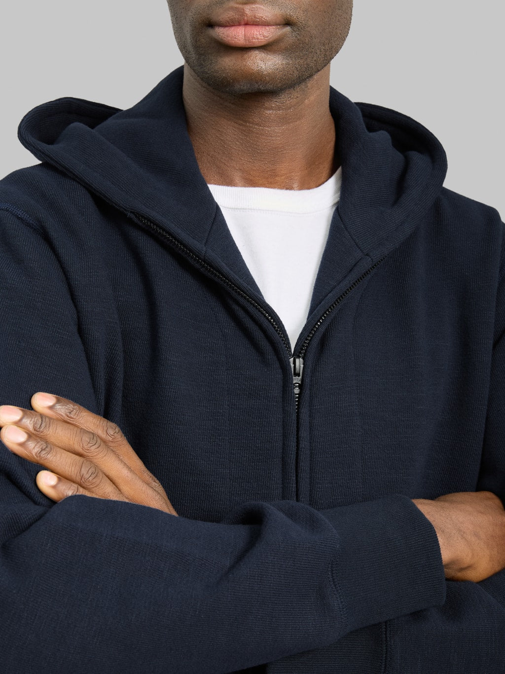 Jackman GG Sweat Zip Parka Navy