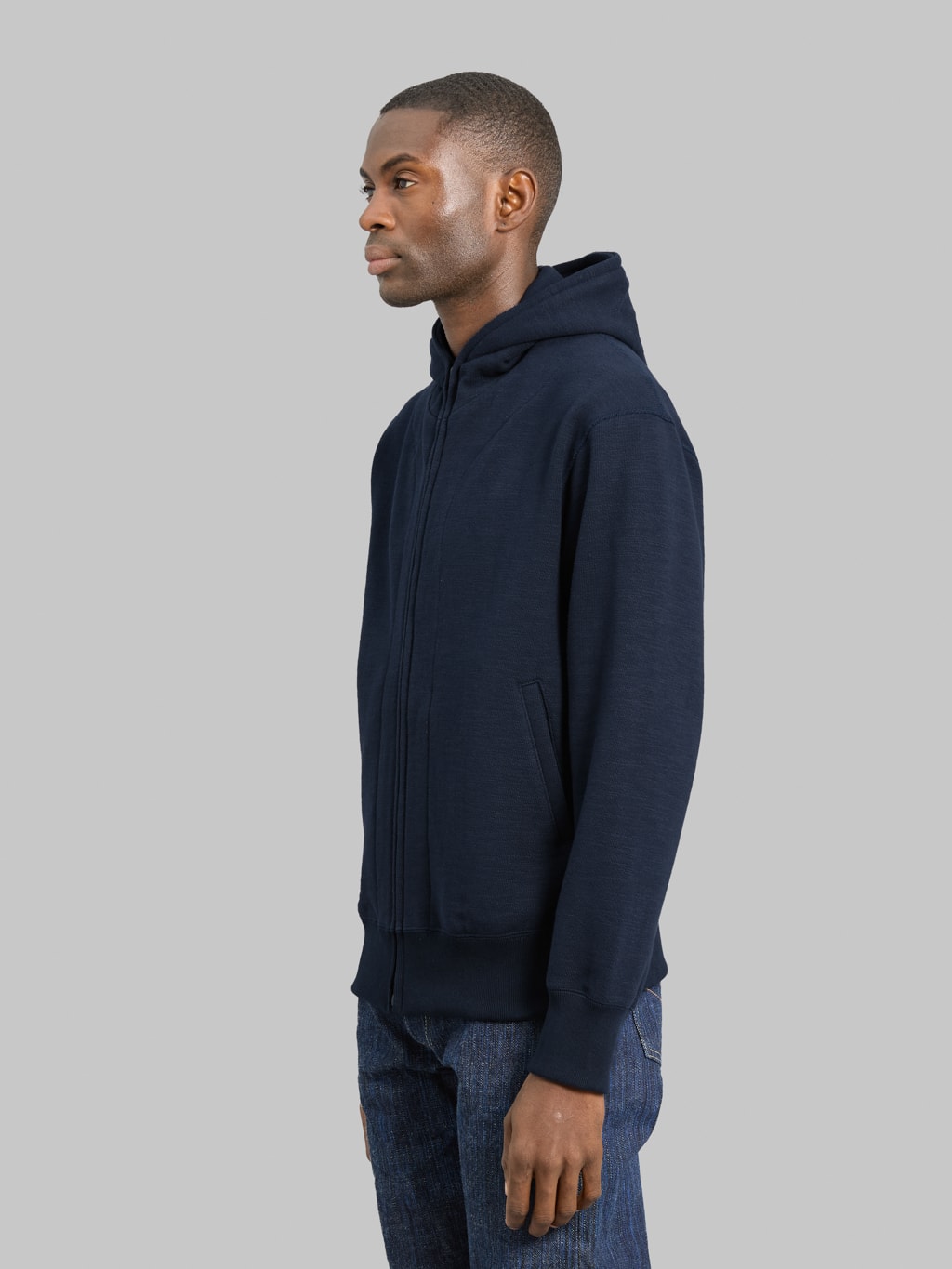 Jackman GG Sweat Zip Parka Navy