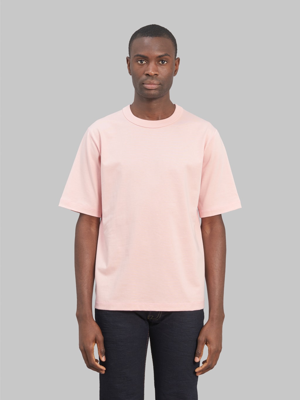 jackman grace tshirt baby pink model front fit